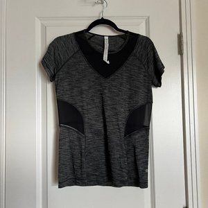 NWOT Lululemon Black Workout Mesh Top